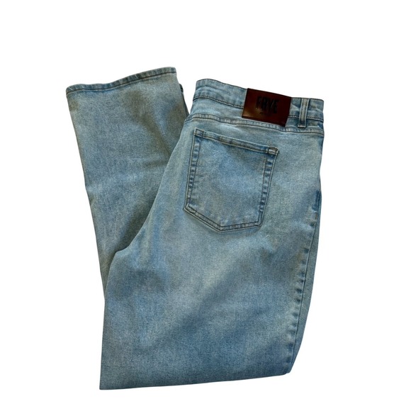 Frye Denim - Frye High Rise Crop Cuff Jeans Light Blue Stevie Wash Uncuffed Size 16/34